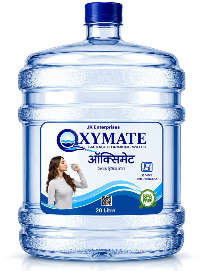Oxymate 20 litre packaged drinking water jar