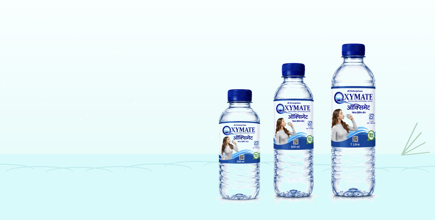 Oxymate packaged drinking water bottle family